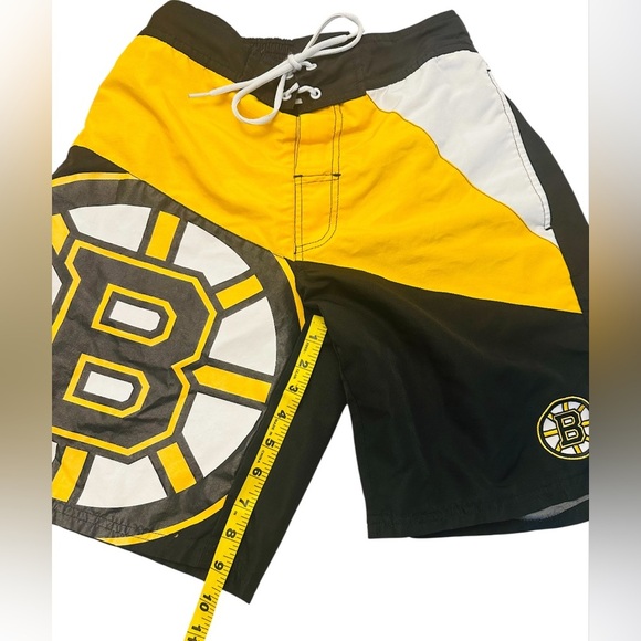 NHL Boston Bruins Black and Yellow Men's Board Shorts Trunks Small - TWO PACK - Picture 3 of 13